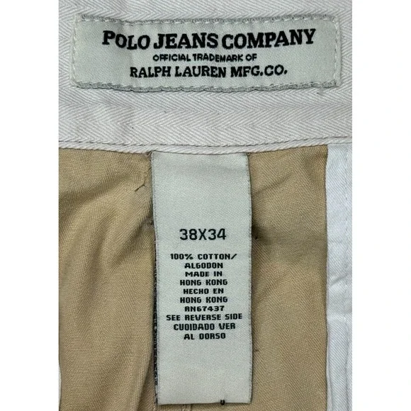 Polo Jeans Company Ralph Lauren Vtg Mens‎ Cargo Pants Size 38x34